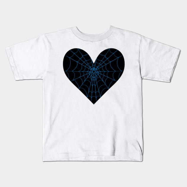 Spider Web Heart V5 Kids T-Shirt by IgorAndMore